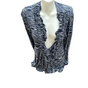 Alfani Women's New with tag $79.99  Black Long Sleeve Open Cardigan Sweater 1X